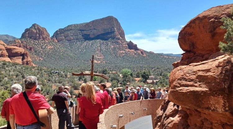 The historic landmark of Chapel of the Holy Cross Sedona