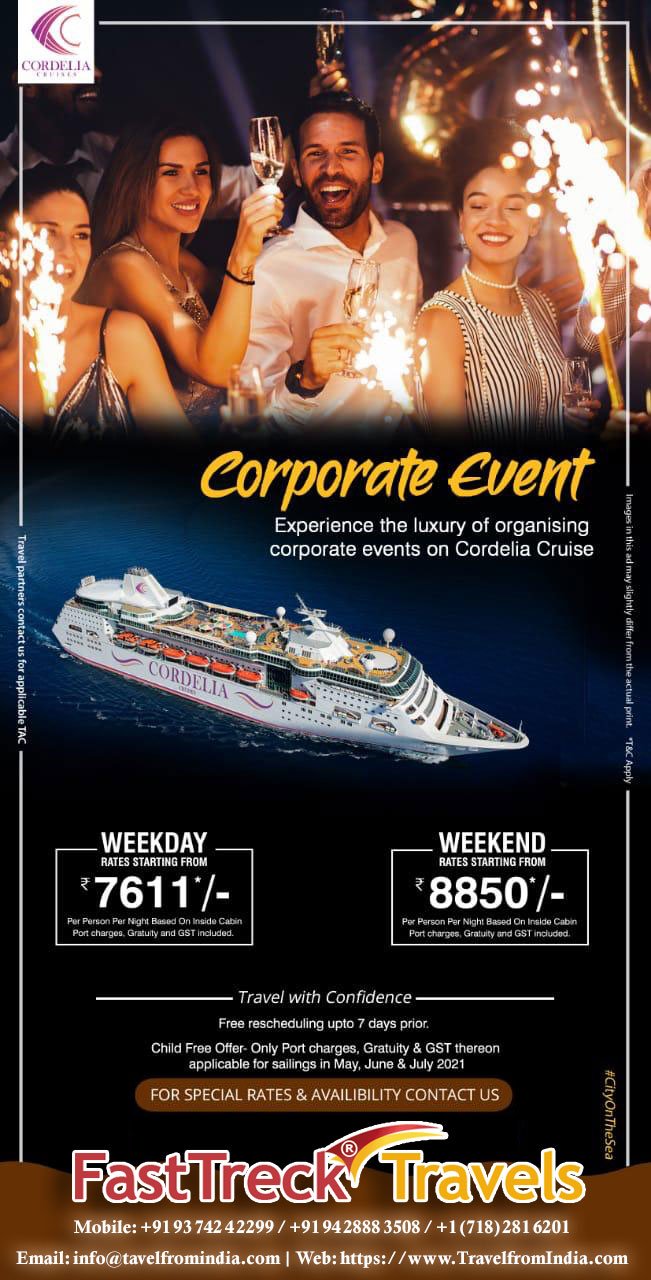 Enjoy India’s premium cruise liner, Cordelia Cruises from May 2021!