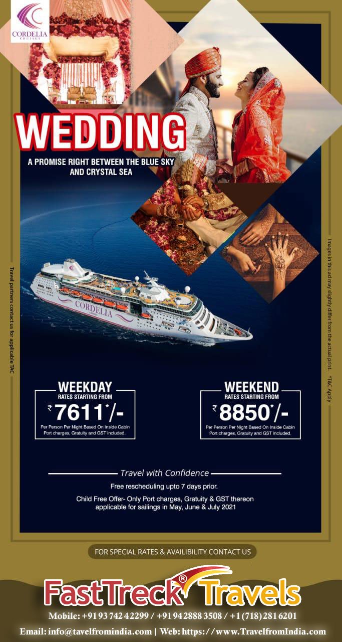 Enjoy India’s premium cruise liner, Cordelia Cruises from May 2021!
