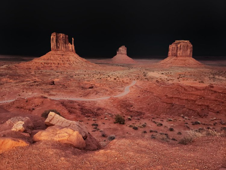 The story of The Three Sisters stand alongside 17-Mile Drive in Monument Valley Navajo Tribal Park